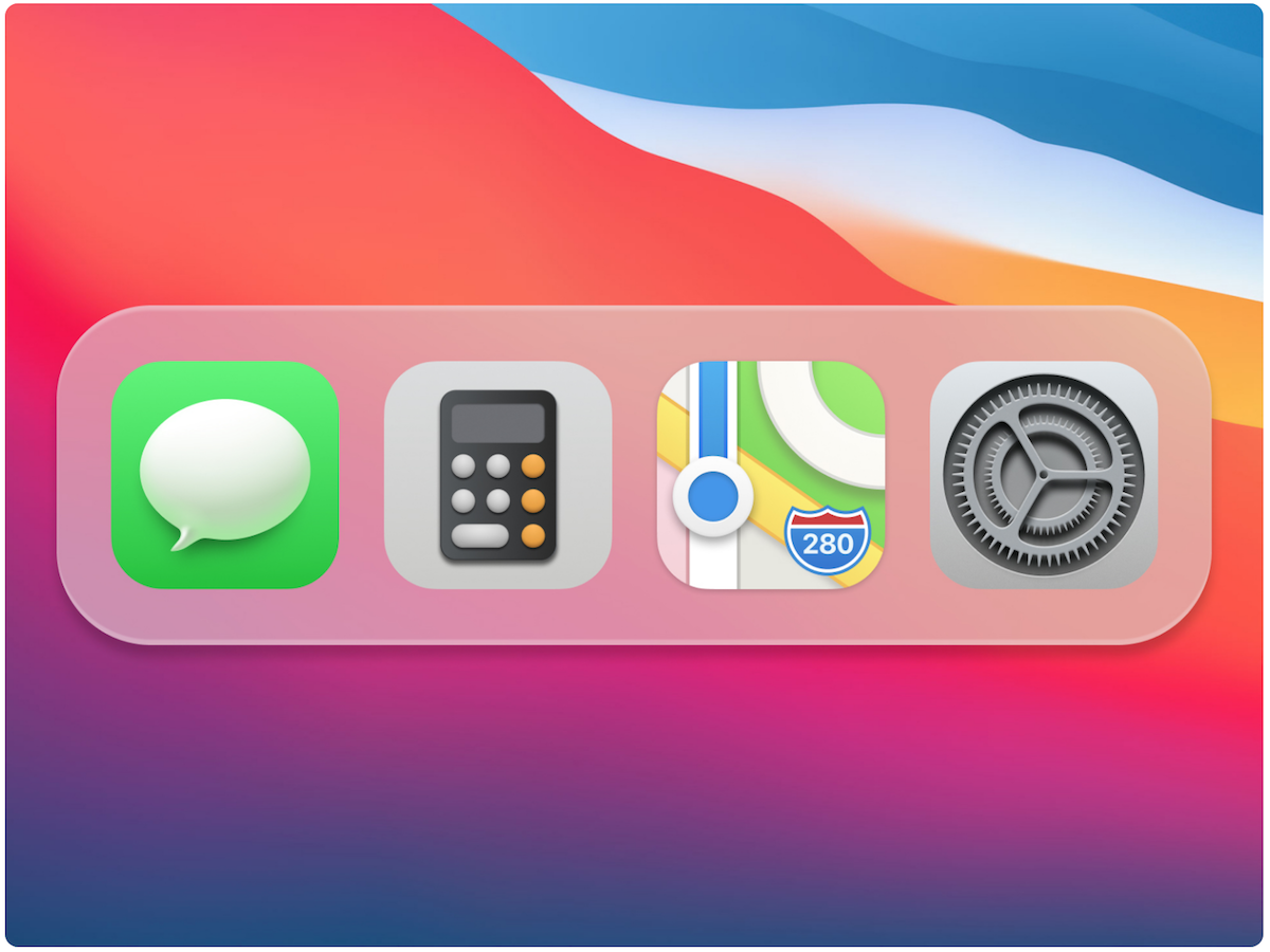 Apple Big Sur new set of icons
